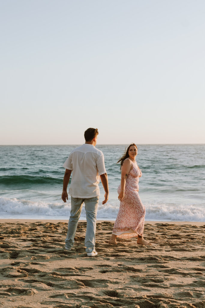 malibu cinematic engagement photos