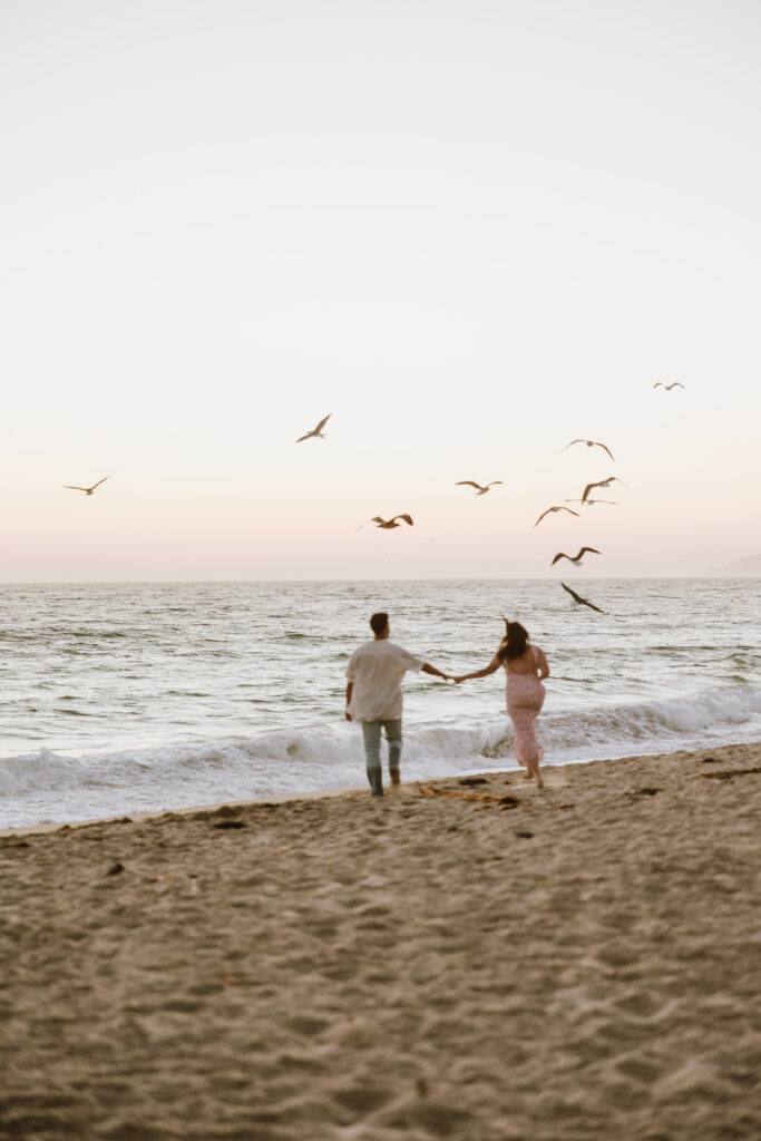 malibu cinematic engagement photos