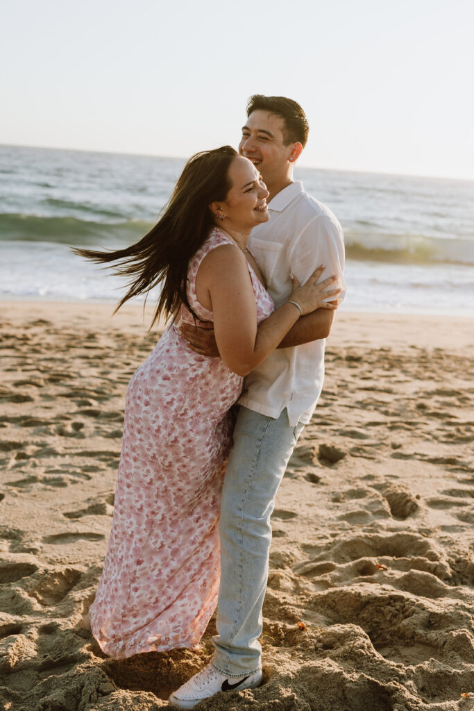 malibu cinematic engagement photos