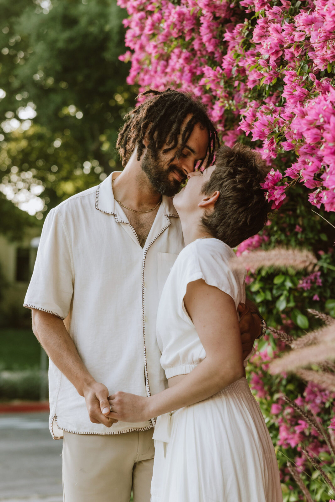 spring los angeles engagement photos