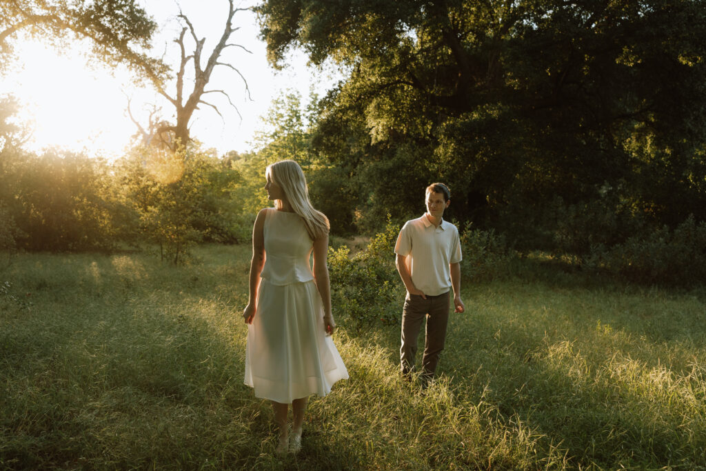 los angeles field engagement photos