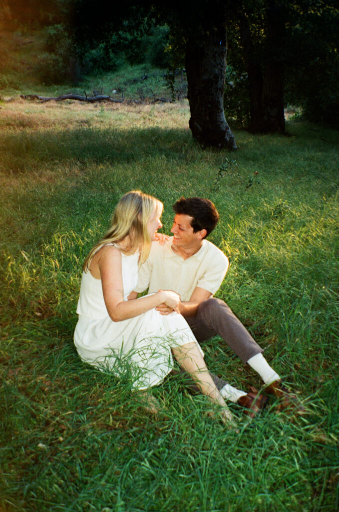 los angeles field engagement photos film photographer